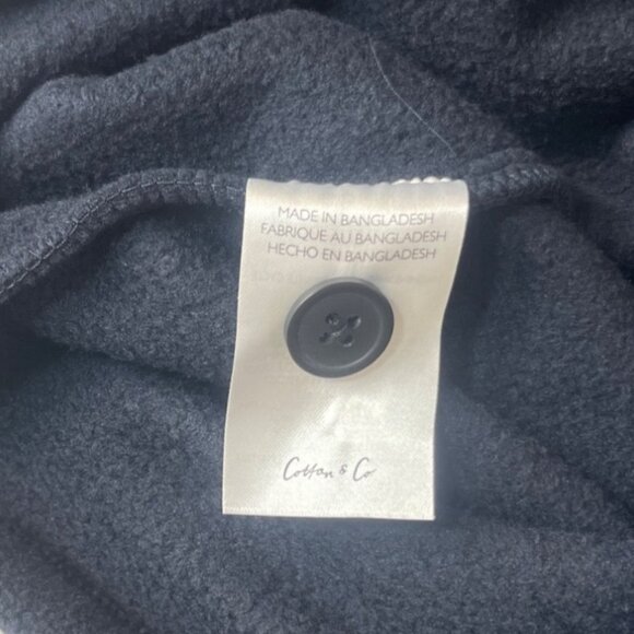 Cotton & Co Button Up Fleece Jacket Shirt Shacket Mens Small Blue New - Picture 7 of 10